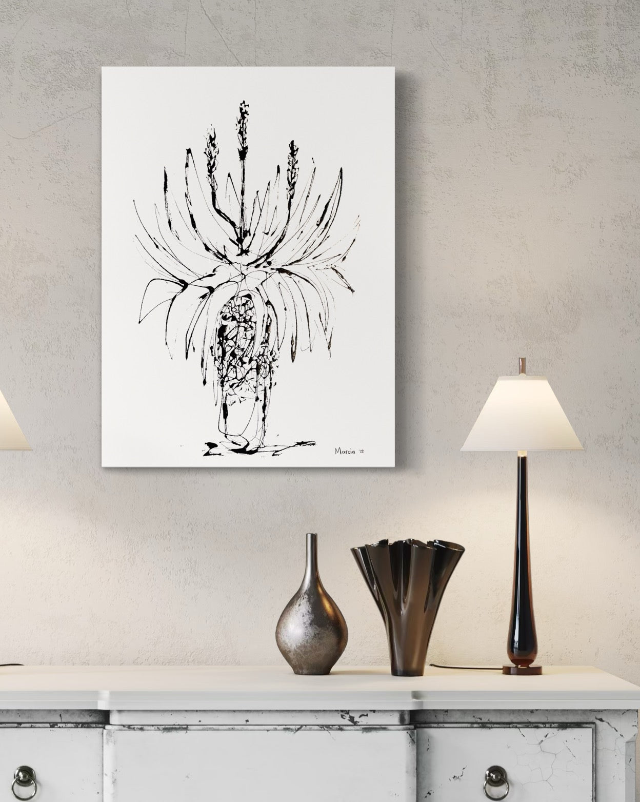 Cape Aloe on Canvas