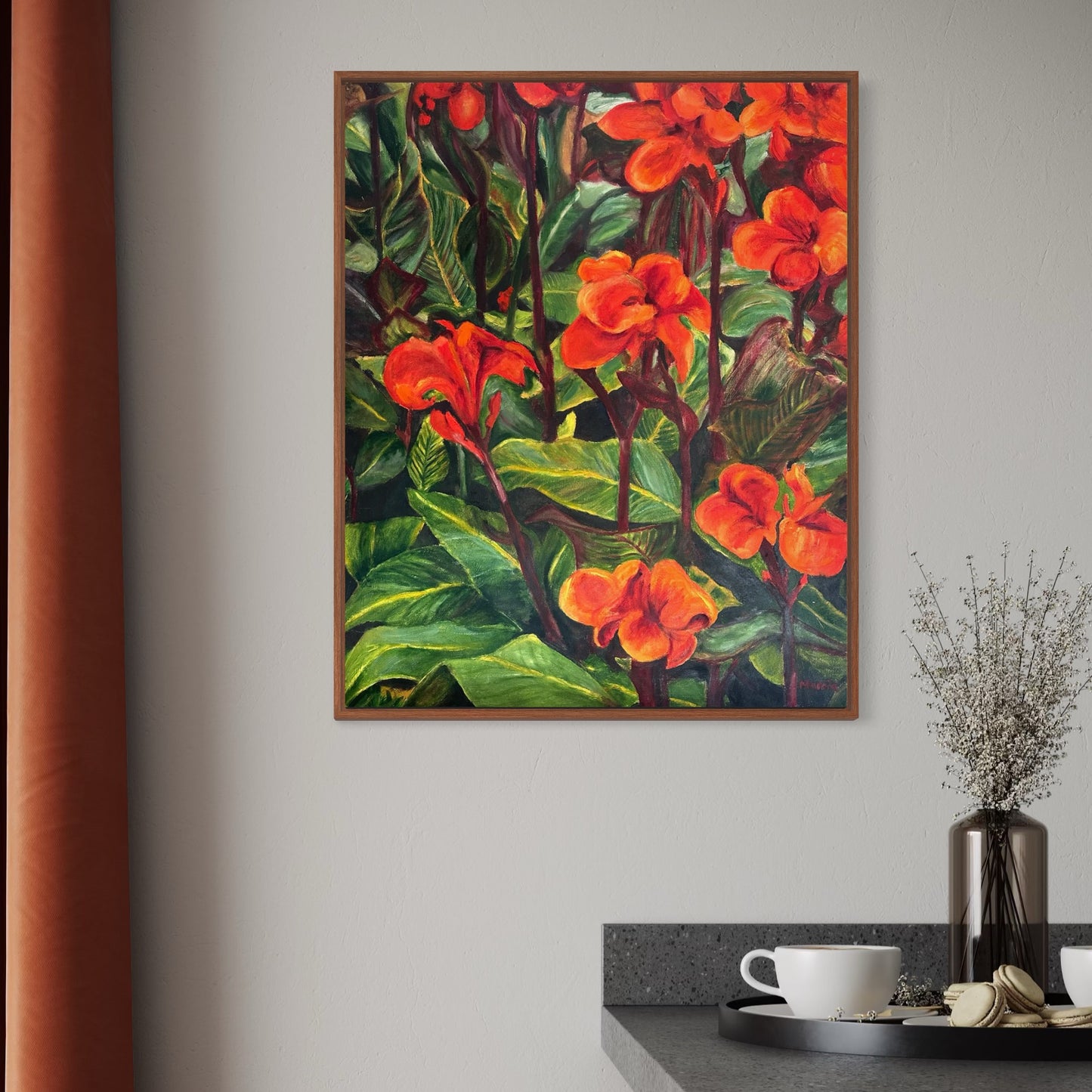 Red Canna Lilies