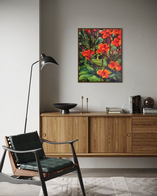 Red Canna Lilies