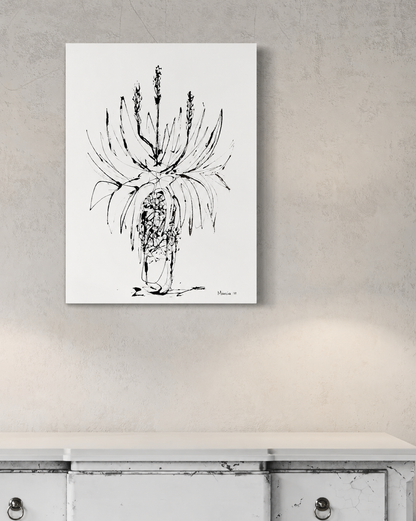 Cape Aloe on Canvas